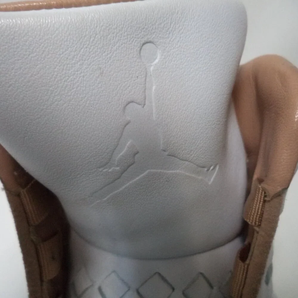 Nike Jordan Shine 500 Worldwide 689480 105 White Vachetta Sneakers Men Size Sz 8